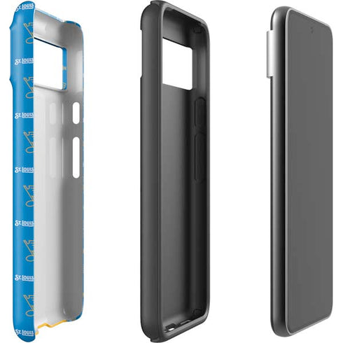 NHL St. Louis Blues Pattern Google Pixel 8 Pro Impact Case